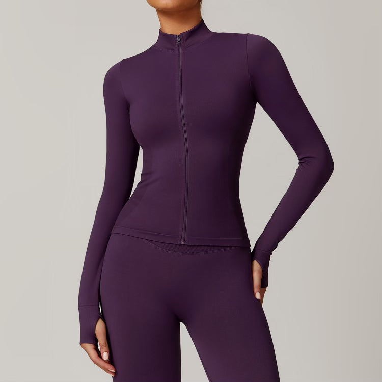 Ensemble Sculpt Veste Longue - Cassis Kivara Wear