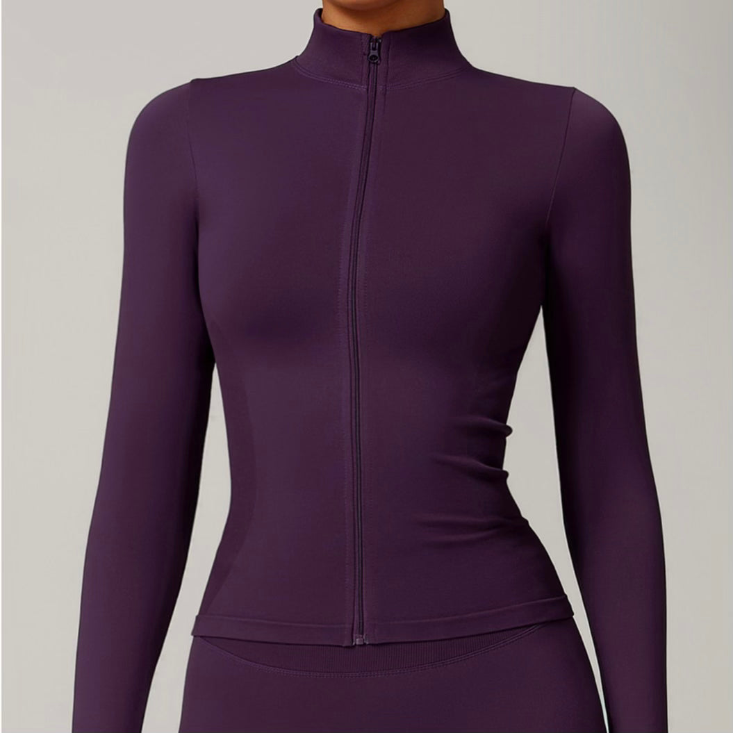 Ensemble Sculpt Veste Longue - Cassis Kivara Wear