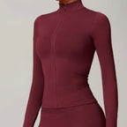 Ensemble Sculpt Veste Longue - Burgundy Kivara Wear