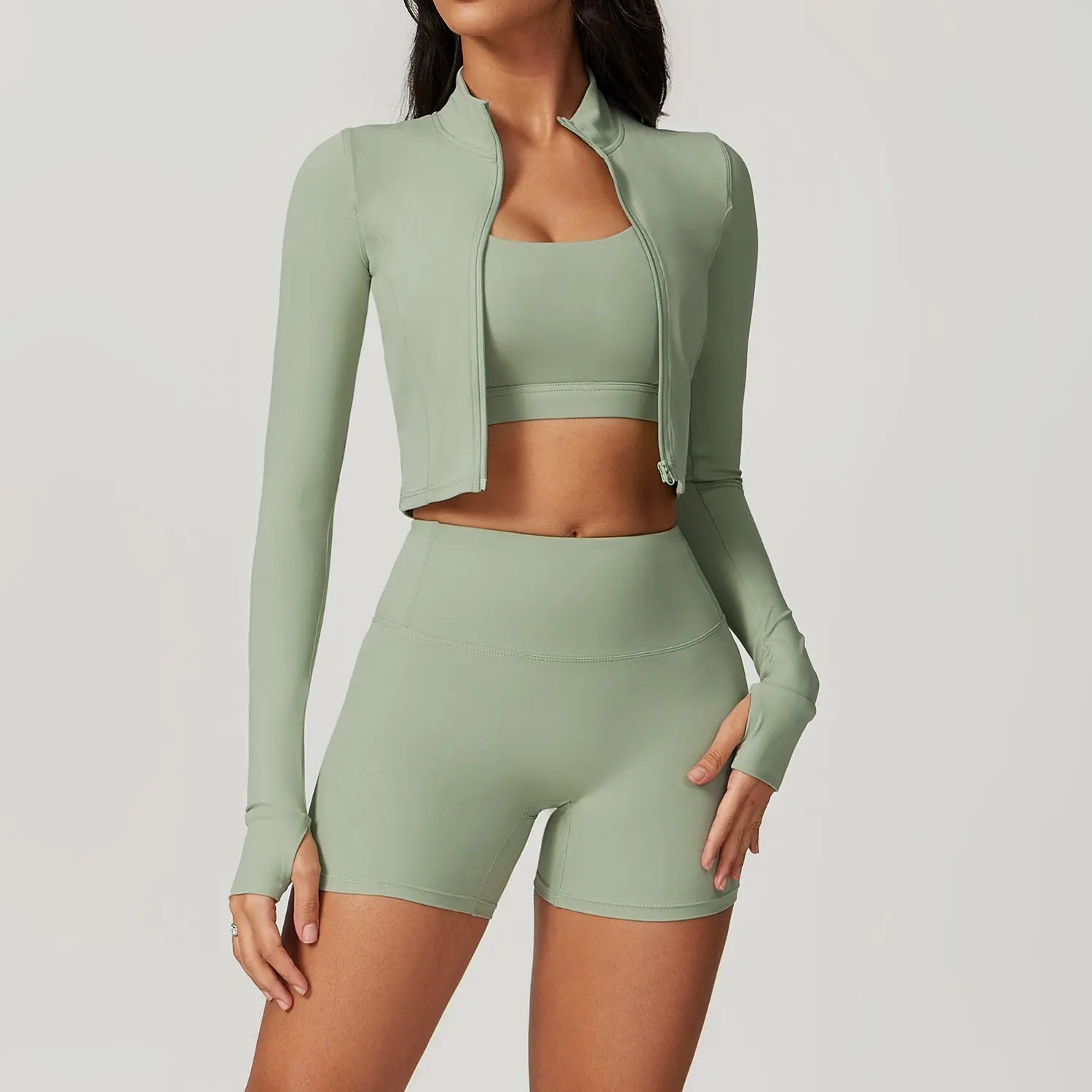 Veste Kivara Air crop top à manches longues Ma boutique