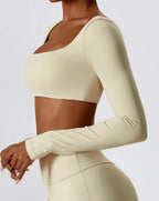 Haut Kivara Comfort crop top à manches longues Ma boutique