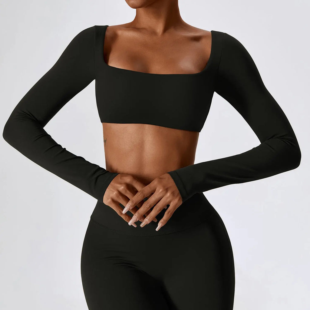 Haut Kivara Comfort crop top à manches longues Ma boutique