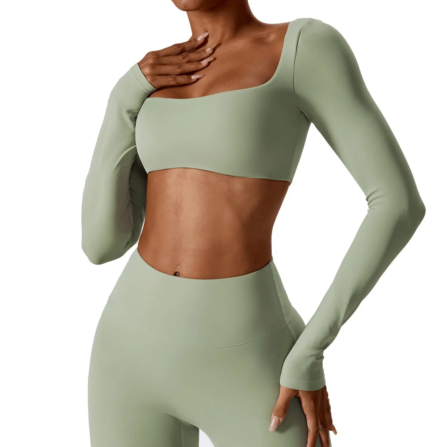 Haut Kivara Comfort crop top à manches longues Ma boutique