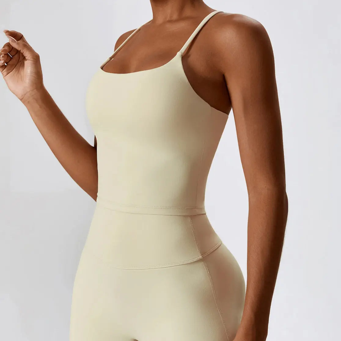 Brassière Comfort à Fines Bretelles – Jaune Poussin Kivara Wear