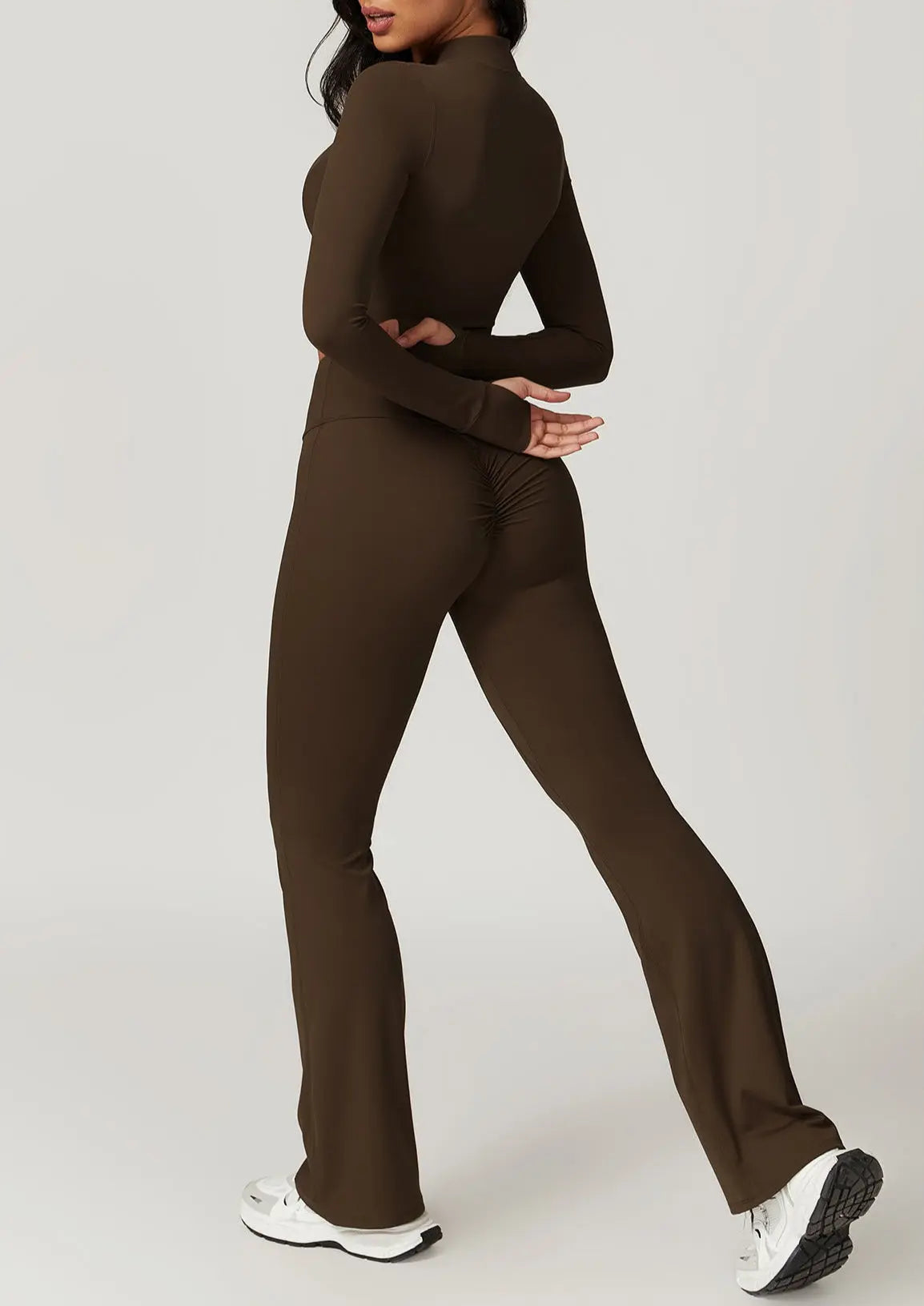 Legging évasé KIVARA Comfort taille haute — seconde peau & ligne allongée Ma boutique