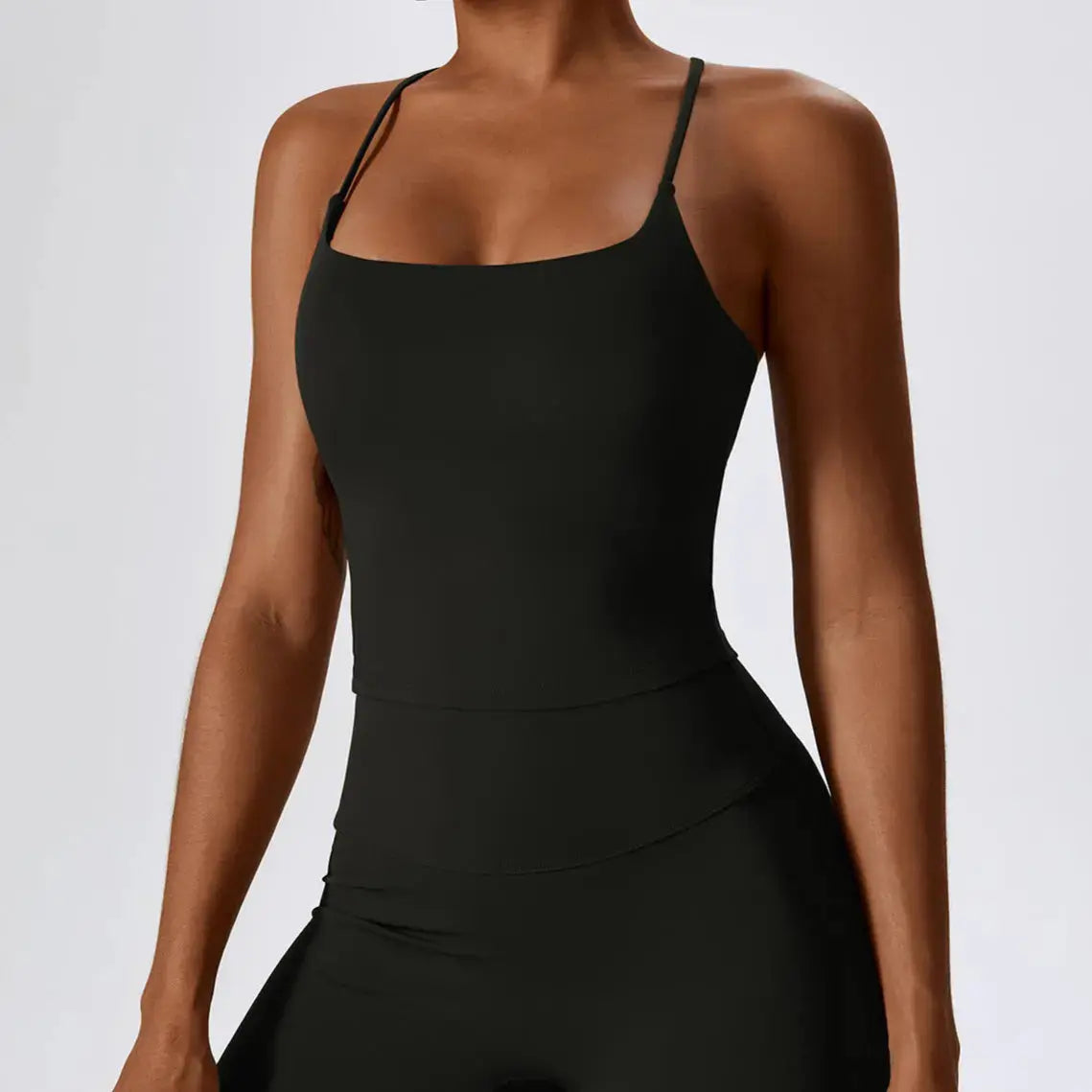 Brassière Comfort à Fines Bretelles–Noire Kivara Wear