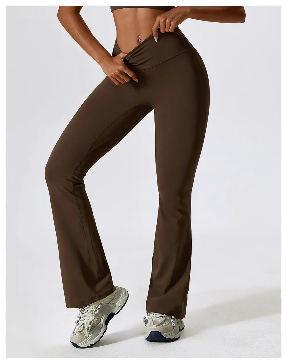 Legging évasé KIVARA Comfort taille haute — seconde peau & ligne allongée Ma boutique