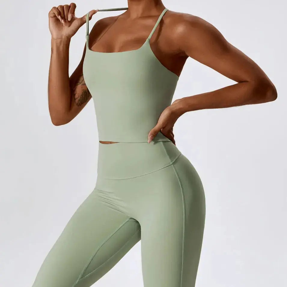 Brassière Comfort à Fines Bretelles–pistache Kivara Wear