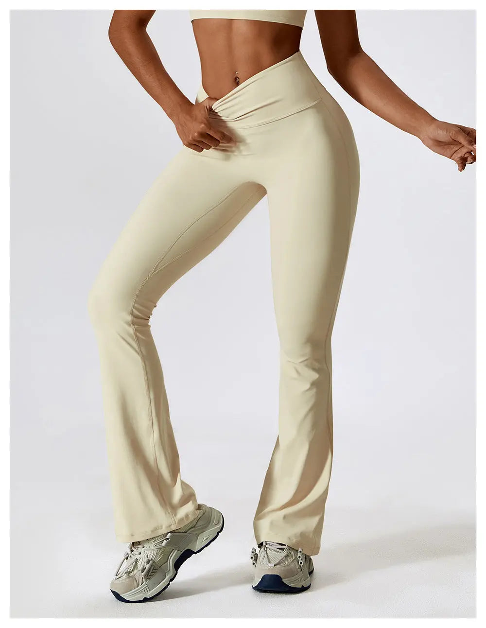 Legging évasé KIVARA Comfort taille haute — seconde peau & ligne allongée Ma boutique
