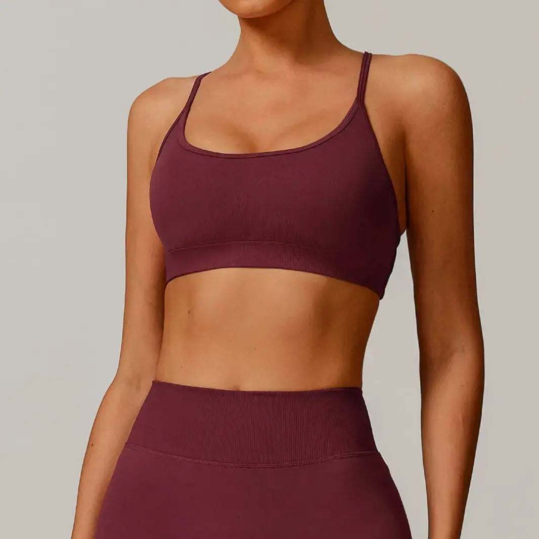 Brassière Sculpt-Burgundy Kivara Wear