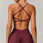 Brassière Sculpt-Burgundy Kivara Wear